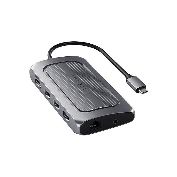 Adaptador Multiport USB-C Satechi ST-U4MA3M com USB4 - Preto