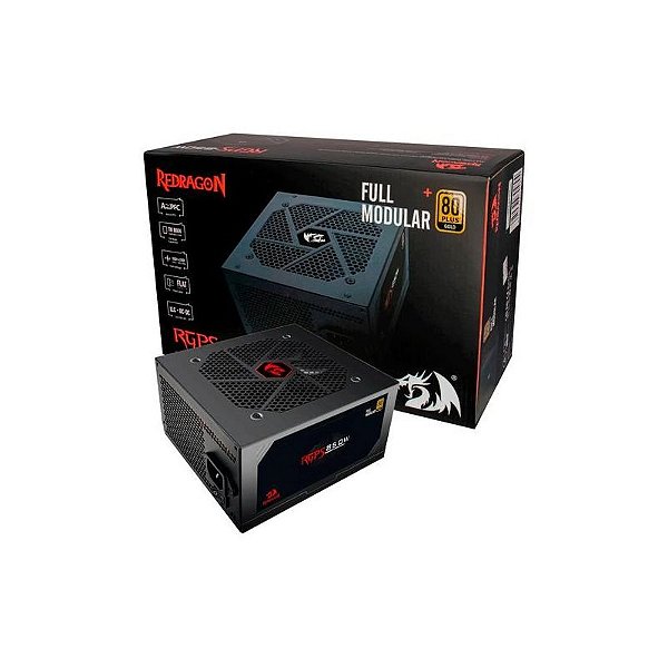 Fonte Redragon ATX 850W 80 Plus Gold Modular - Eficiente e Confiável (GC-PS010)