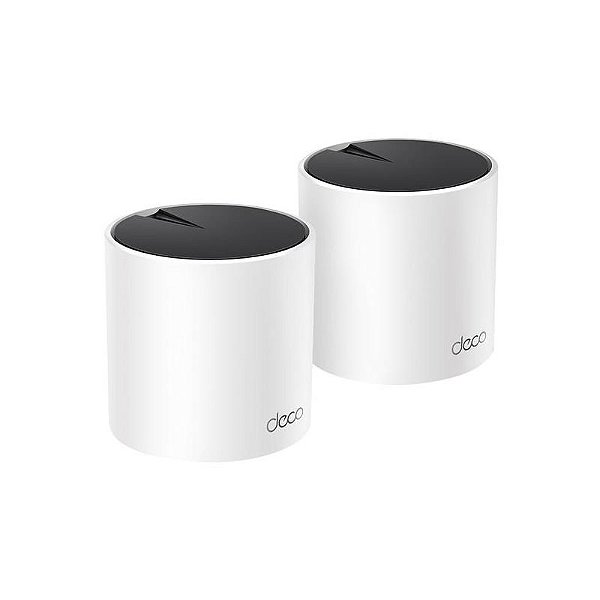 Roteador Mesh Wi-Fi 6 TP-Link Deco X55 AX3000 - Kit com 2 Unidades - Dual Band Branco