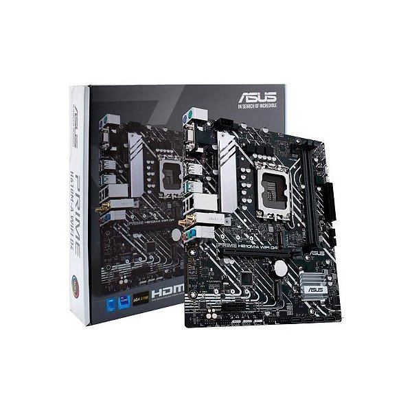 Placa-Mãe Asus Prime H610M-A Wi-Fi D4 LGA 1700 - DDR4/VGA