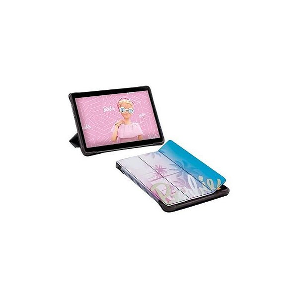 Tablet Multilaser Disney Junior Barbie 9 - 4GB RAM, 64GB Armazenamento, Preto e Rosa