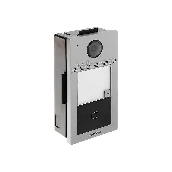 Intercomunicador de Vídeo Hikvision DS-KV8113-WME1B 2MP Wifi - Cor Cinza/Preto