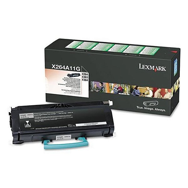 Cartucho De Toner Preto Lexmark X264A11G - X264A11G