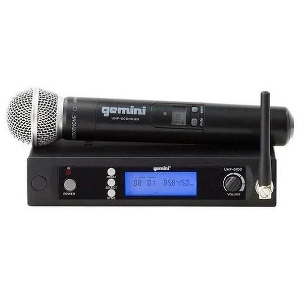 Sistema de Microfone Sem Fio Gemini UHF 6100M - Alta Performance e Qualidade de Som