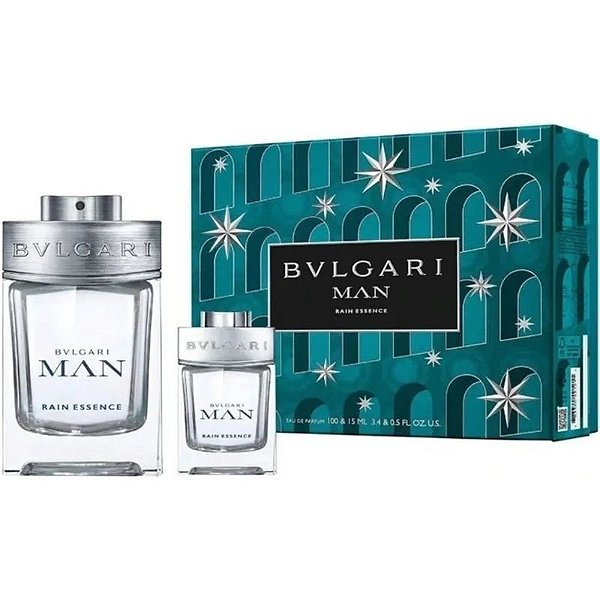 Kit Perfume Bvlgari Man Rain Essence Eau de Parfum 100mL + 15mL - Masculino