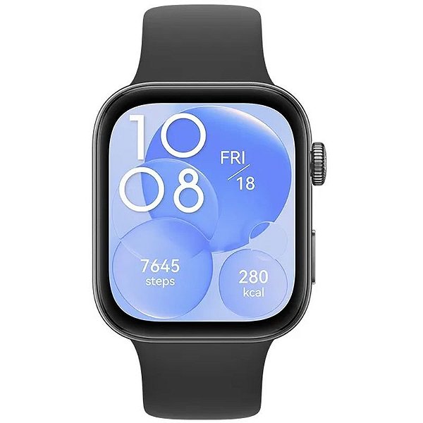 Relógio Inteligente Huawei Watch Fit 3 SLO-B09 - Preto com Monitoramento de Saúde