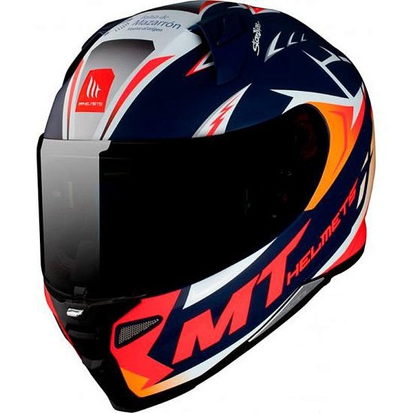 Capacete Mt Helmets Revenge 2 Acosta A37 - Tamanho Xl - Azul Fosco