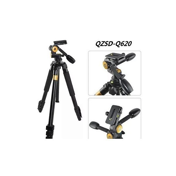 Suporte de Câmera Premium em Alumínio Qzsd Q620 - Resistência até 10 Kg