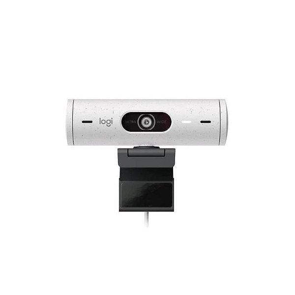 Webcam Logitech Brio 500 Fhd Branco - Alta Resolução