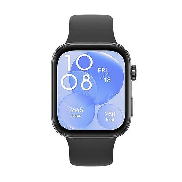 Smartwatch Huawei Watch Fit 3 - Tela 1.82”, Bluetooth, GPS, 5 ATM - Preto