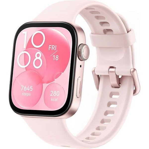 Relógio Inteligente Huawei Watch Fit 3 - Cor Rosa Elegante