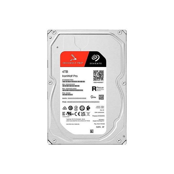 Disco Rígido Seagate IronWolf Pro 4TB 3,5 SATA 3 7200RPM - ST4000NT001