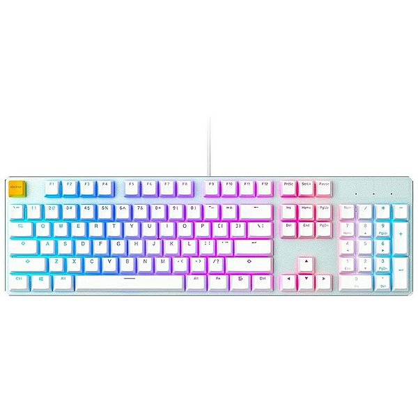 Teclado Mecânico Glorious GMMK Full Size Branco RGB - Layout Inglês