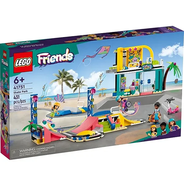 Parque De Skate Das Amigas Lego - 41751 (431 Peças)