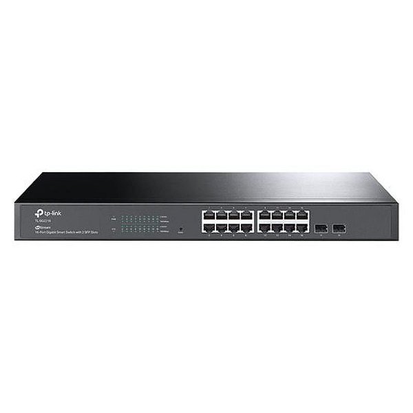 Switch TP-Link TL-SG2218 - Hub de Rede 18 Portas Gigabit RJ45 com 2 Slots SFP - Cinza