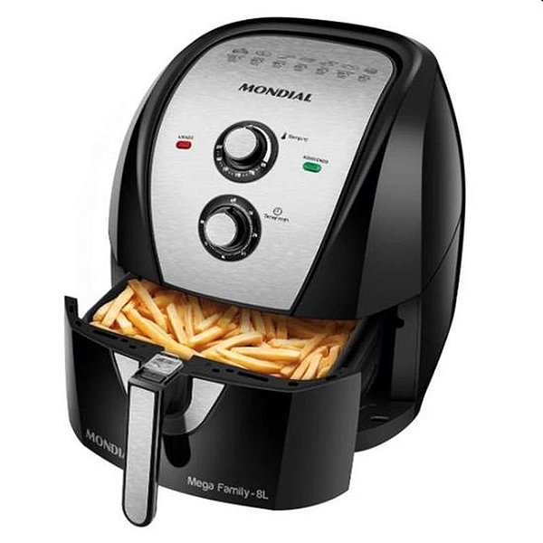 Fritadeira Sem Óleo Mondial Air Fryer AFN-80 8L 220V – Cozinha Saudável e Prática
