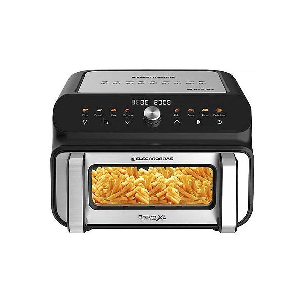 Fritadeira Elétrica Electrobras Bravo XL 1.900W 127V - Preto e Prata