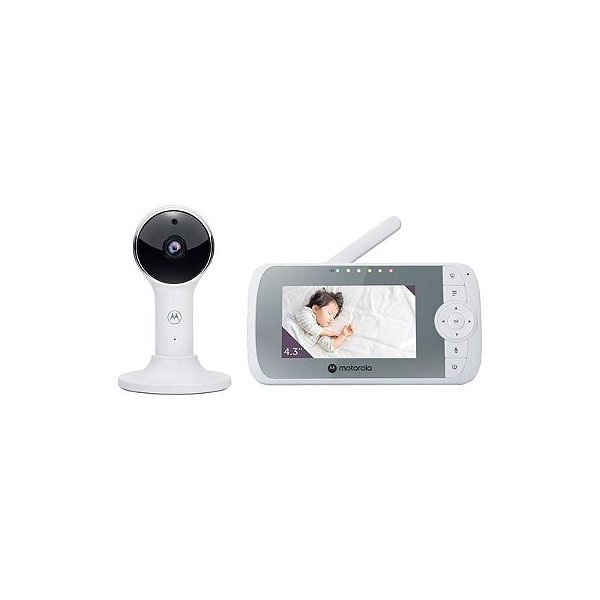 Monitor Eletrônico Inteligente Motorola VM64 Connect 4.3 Wi-Fi - Branco