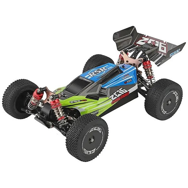 Carro de Controle Remoto WLtoys XK 144001 1/14 4WD 60KM/H Verde RTR 2.4GHz