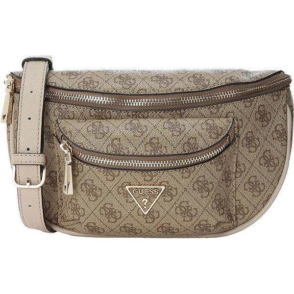 Bolsa Feminina Guess SG699480 em Couro Latte com Logo Elegante