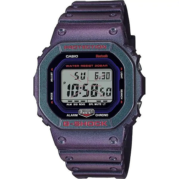 Relógio Digital Masculino Casio DW-B5600AH-6DR com Design Moderno e Funcional