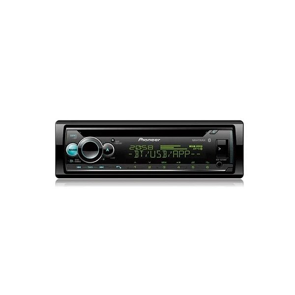Receptor de Áudio Bluetooth Pioneer DEH-S5250BT com Conexão USB e Controle Remoto