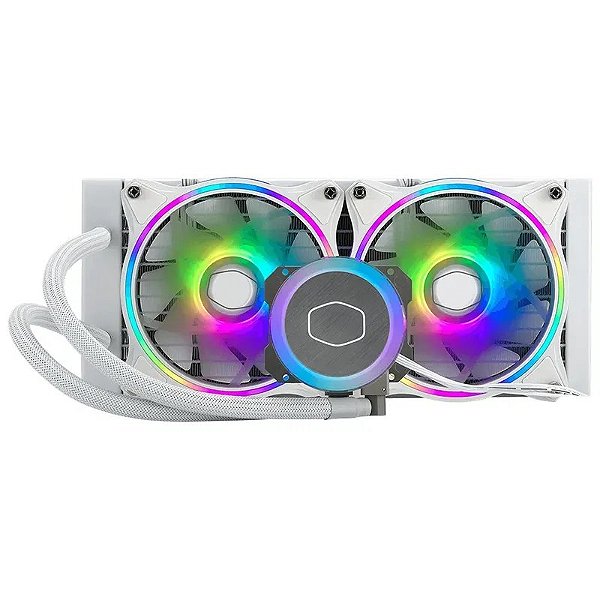 Refrigerador De Cpu Cooler Master Masterliquid Ml240 Illusion Branco Para Intel/Amd