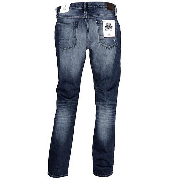 Calça De Jeans Masculina Tommy Hilfiger Mw0Mw01172-913 Tamanho 32 Em Azul Escuro