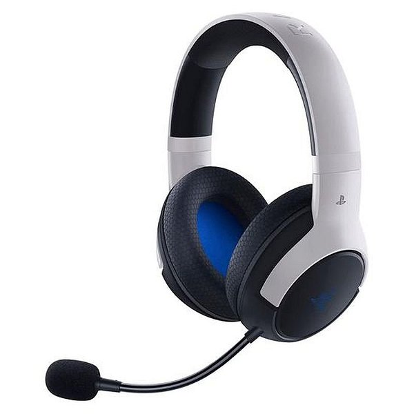 Fone de Ouvido Gamer Razer Kaira Hyperspeed Sem Fio para PS5 - Branco RZ04-03980200-R3U1