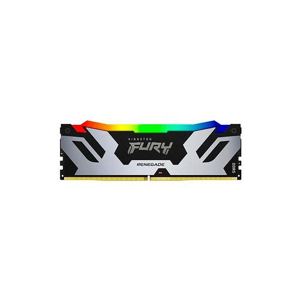Memória DDR5 16GB 8000MHz Kingston Fury Renegade RGB Sil KF580C38RSA-16