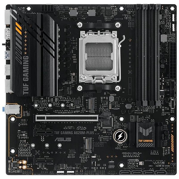 Asus TUF GAMING A620M-PLUS: Placa Mãe AM5/4xDDR5/PCI-E