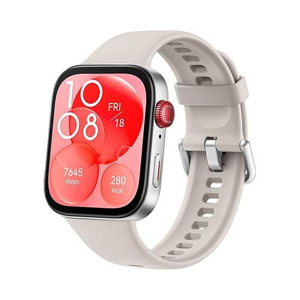 Smartwatch Huawei Fit 3 SLO-B09 Branco - Monitoramento de Saúde e Atividades Físicas