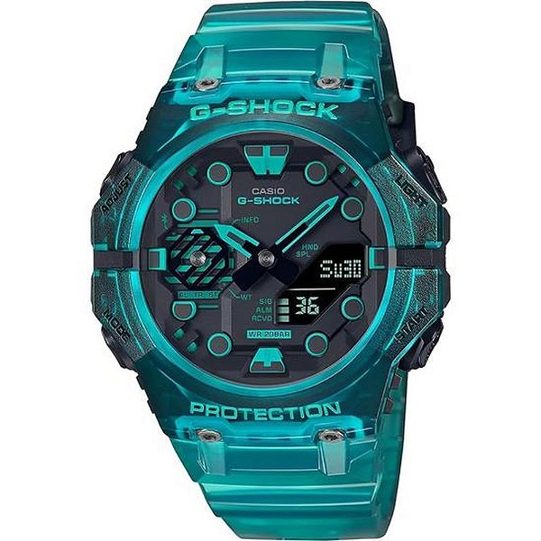 Relógio Masculino Casio G-Shock Ga-B001G-2Adr - Azul E Preto, Alta Durabilidade