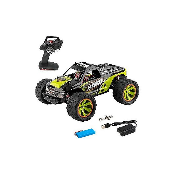 Caminhonete Wltoys 1/14 Hard 50KM Verde 144002 - Controle Remoto