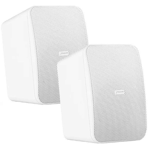 Caixa De Som Acústica Outdoor Frahm Hsc 6 - Par De 140W Branco