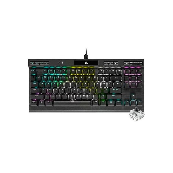 Teclado Mecânico Gamer Corsair K70 RGB - Preto (Inglês)