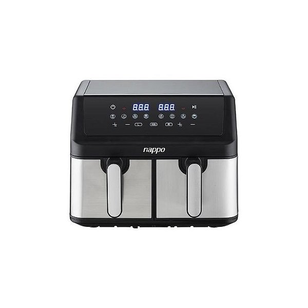 Fritadeira Air Fryer Digital Nappo Doble Luxo NEF-179 2000W 9L 220V Preto e Prata