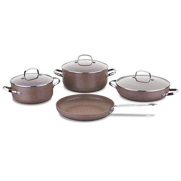 Conjunto de Panelas Korkmaz para Brownie 7 Peças em Aço Inox