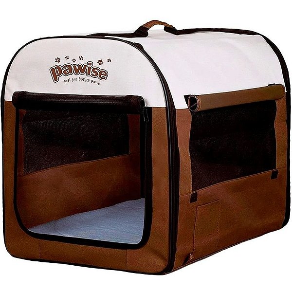 Caixa de Transporte Dobrável Para Animais de Estimação 79 x 56 x 61 cm - Pawise Soft Crate 12527