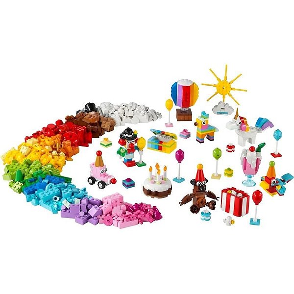 Blocos de Construção LEGO Clássico 11029 - 900 Peças - Kit Festa Criativo