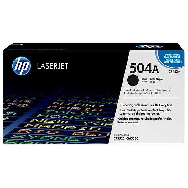 Toner Hp Ce250A 504A Preta