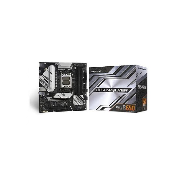 Placa Mãe Biostar B650M-Silver Am5 Ddr5 Dp/Hdmi