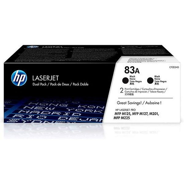 Toner Hp Cf283Ad 83A Preta Duplo