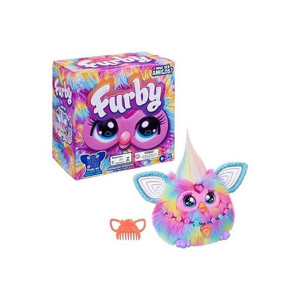 Furby Interativo Pelúcia Tie Dye Colorido