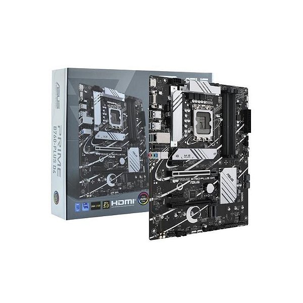 Placa Mãe Asus Prime B760-Plus D4 LGA 1700 - Suporte VGA e DDR4