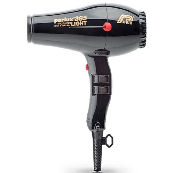 Secador Profissional Parlux 385 New Power Light - 220V Preto com Garantia Nacional