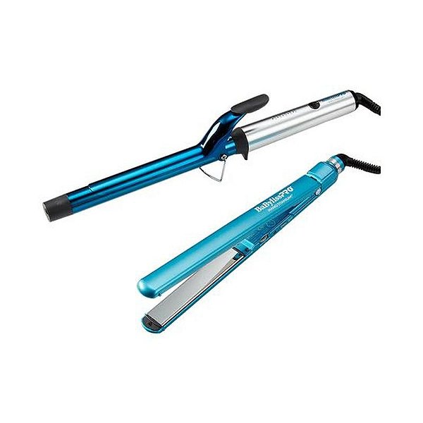 Kit Alisador e Ondulador Versátil Babyliss Pro BNTPP62UC Bivolt - Azul