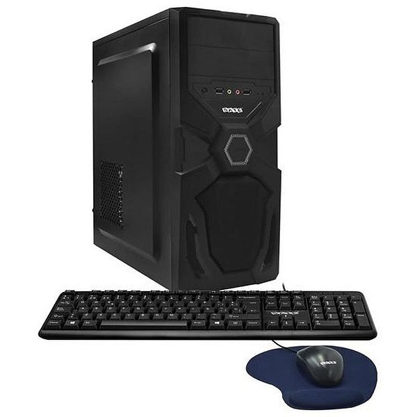 Computador Intel Core i7 3.4GHz, 16GB RAM, 480GB SSD, teclado e mouse inclusos - Preto