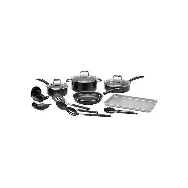 Conjunto de Panelas Antiaderentes Cuisinart Premium Chef Preto - 22 Peças