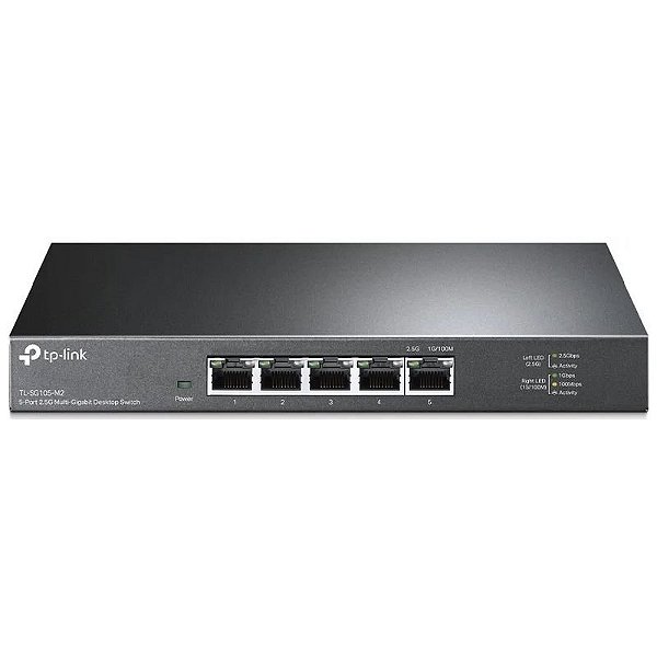 Switch de Rede TP-Link TL-SG105-M2 Desktop 2.5G 5 Portas GigabitEthernet